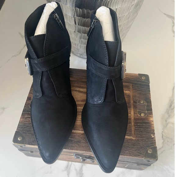 Vince Camuto Ashena Booties in Black - Picture 3 of 12